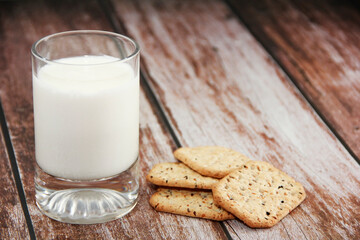 milk drink in a glass for a kefir diet