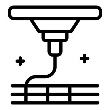 Organism bioprinting icon. Outline Organism bioprinting vector icon for web design isolated on white background