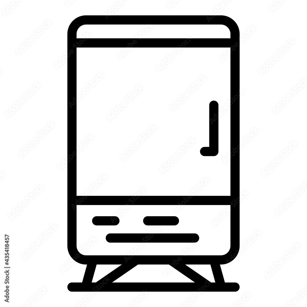 Poster beverage machine icon. outline beverage machine vector icon for web design isolated on white backgro