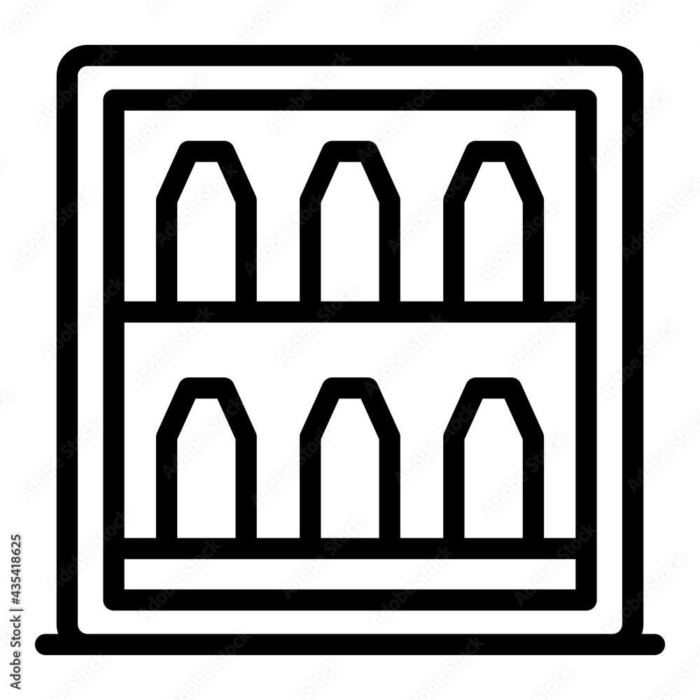 Poster automatic drink dispenser icon. outline automatic drink dispenser vector icon for web design isolate