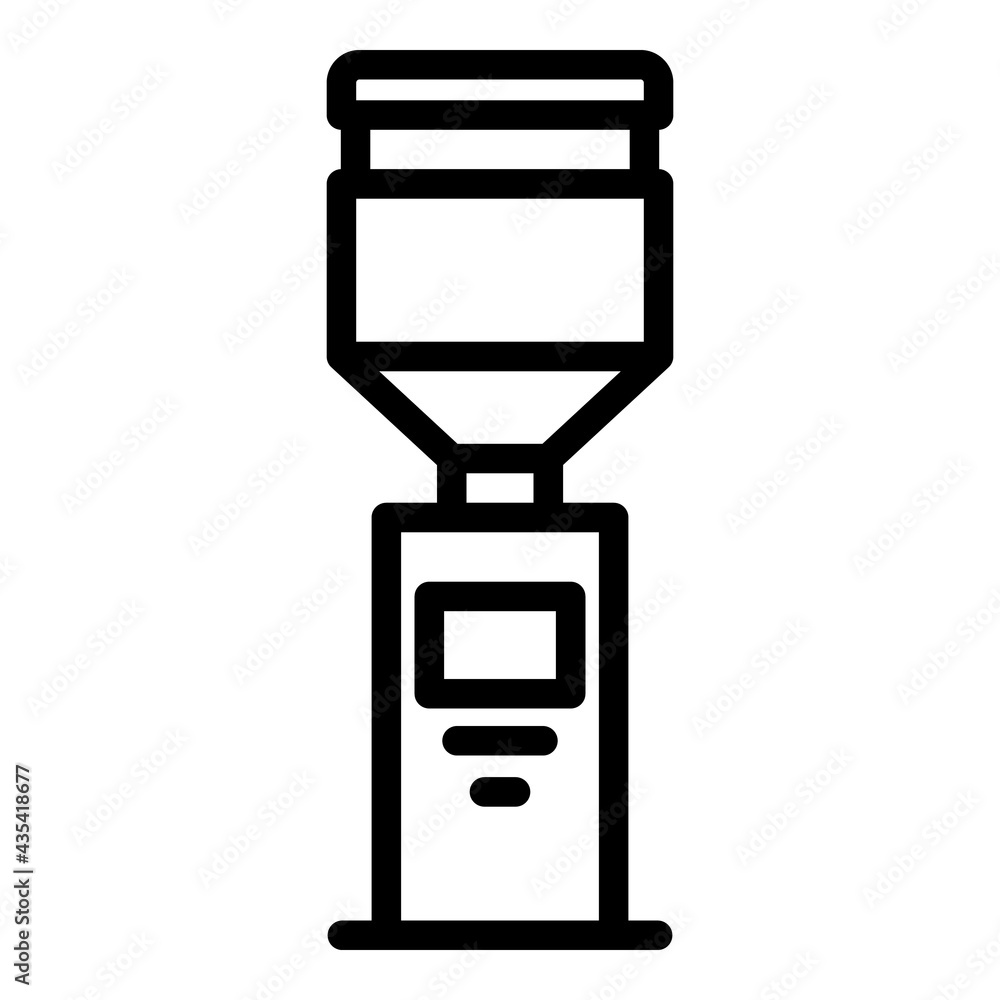 Poster drinking cooler icon. outline drinking cooler vector icon for web design isolated on white backgroun