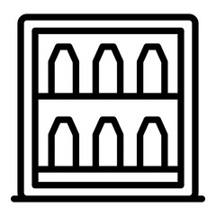 Automatic drink dispenser icon. Outline Automatic drink dispenser vector icon for web design isolated on white background