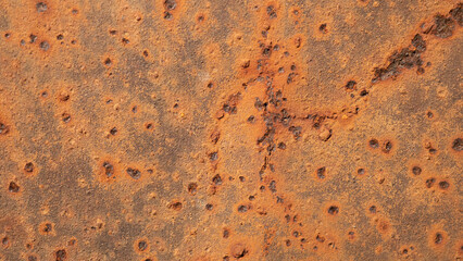 Rusted metal texture background. High resolution image of oxidized iron steel sheet wall.