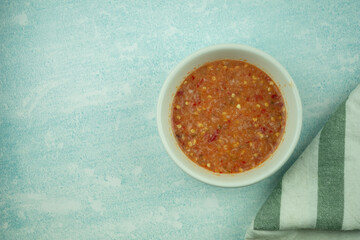 Thai style chilli spicy sauce dipping