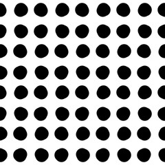 Same black dots. Vector white background and black stains.