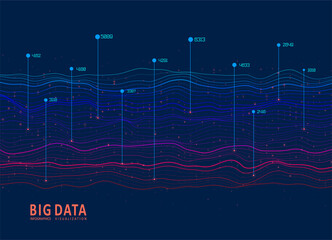 Abstract infographics visualization