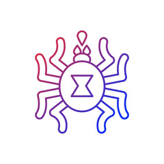 Venomous insects gradient linear vector icon. Dangerous bugs transimitting infectious disease. Thin line color symbols. Modern style pictogram. Vector isolated outline drawing