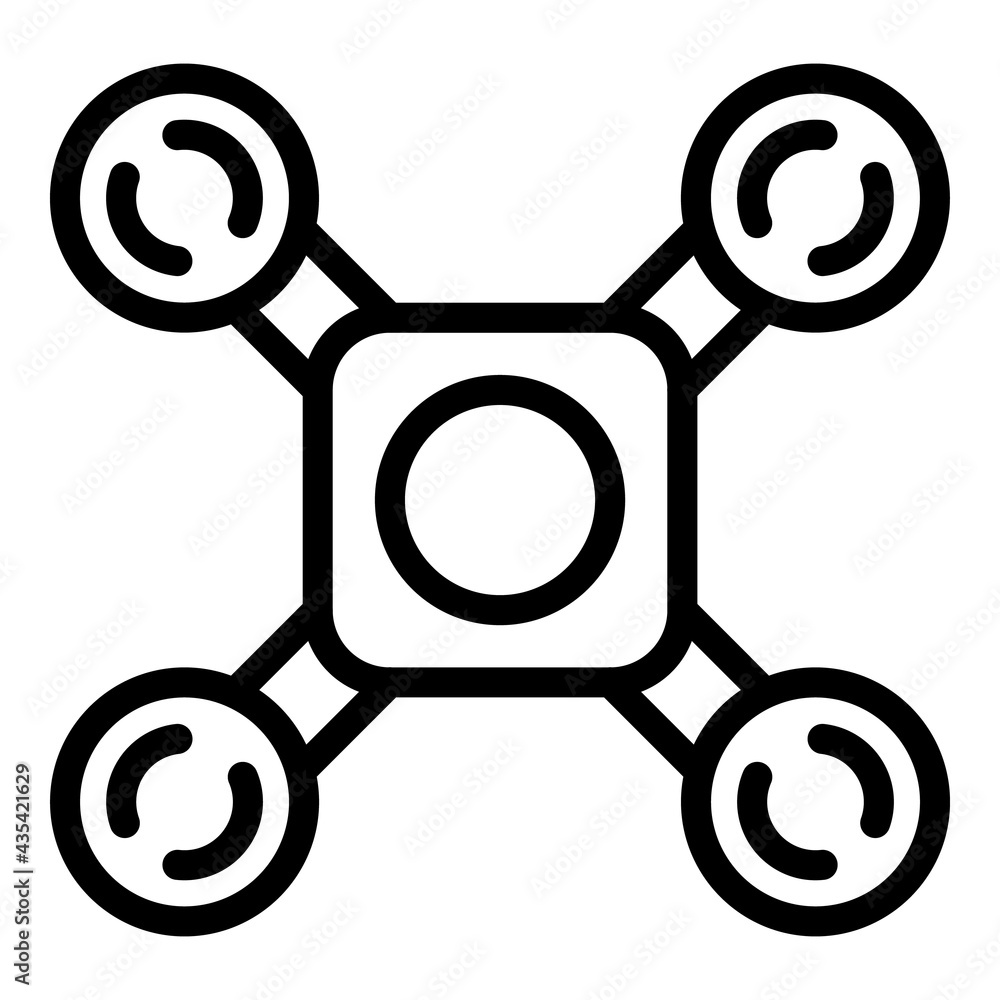 Aufkleber drone innovation icon. outline drone innovation vector icon for web design isolated on white backgro