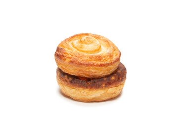 Tasty puff isolated on a white background.