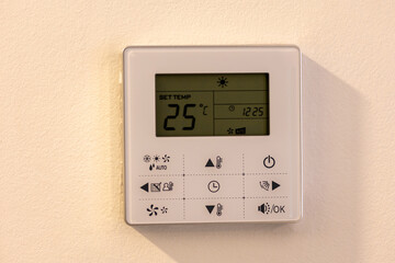 Wall mounted central climate control display