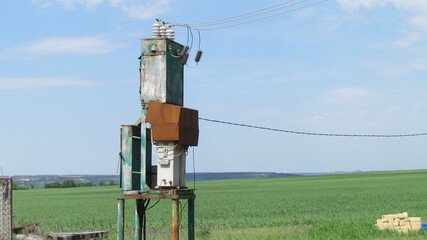 Old transformer in the field