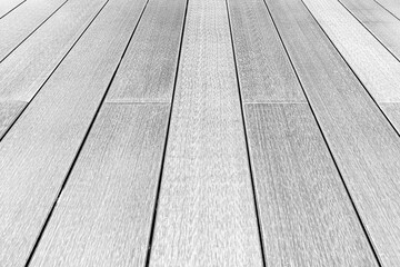 White wooden floor on the balcony outside the house pattern and background seamless