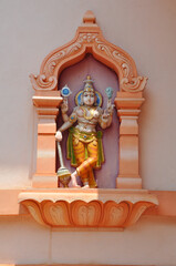 Statue of a Hinduist goddess on an arch