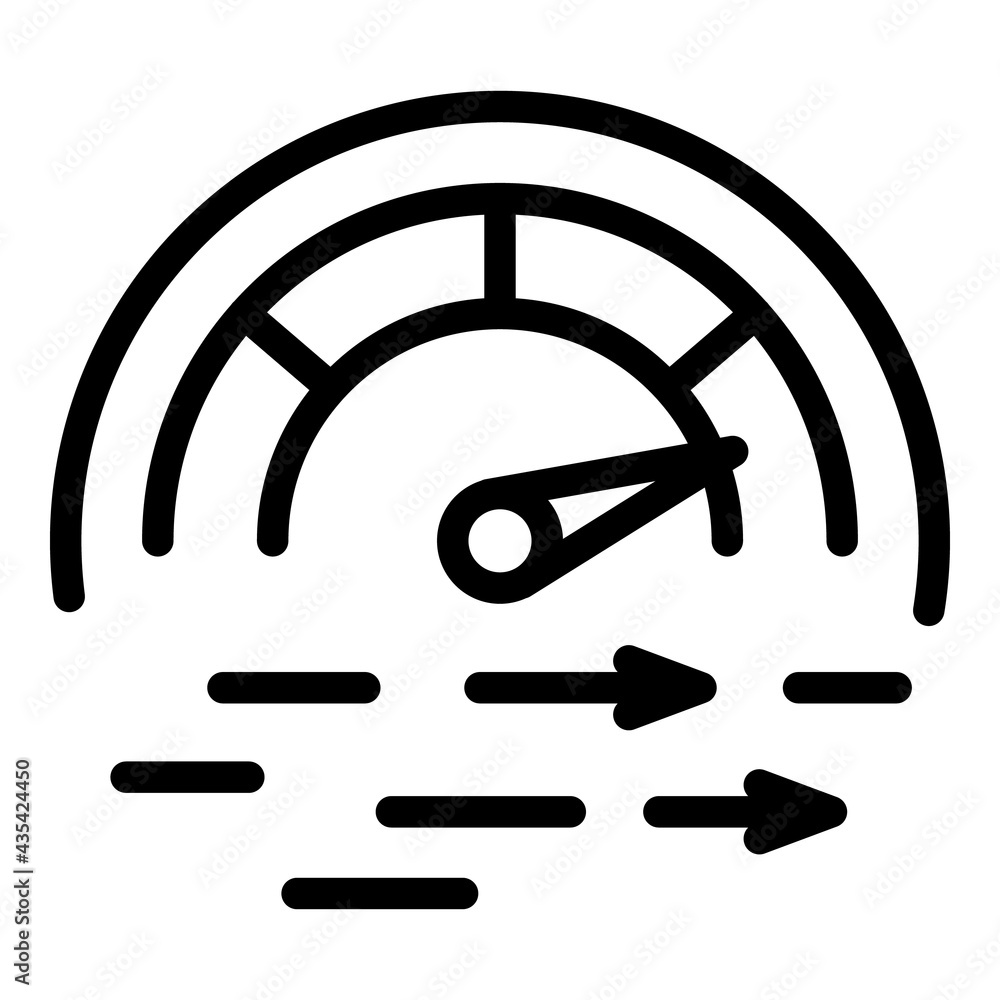 Poster fast bullet train icon. outline fast bullet train vector icon for web design isolated on white backg