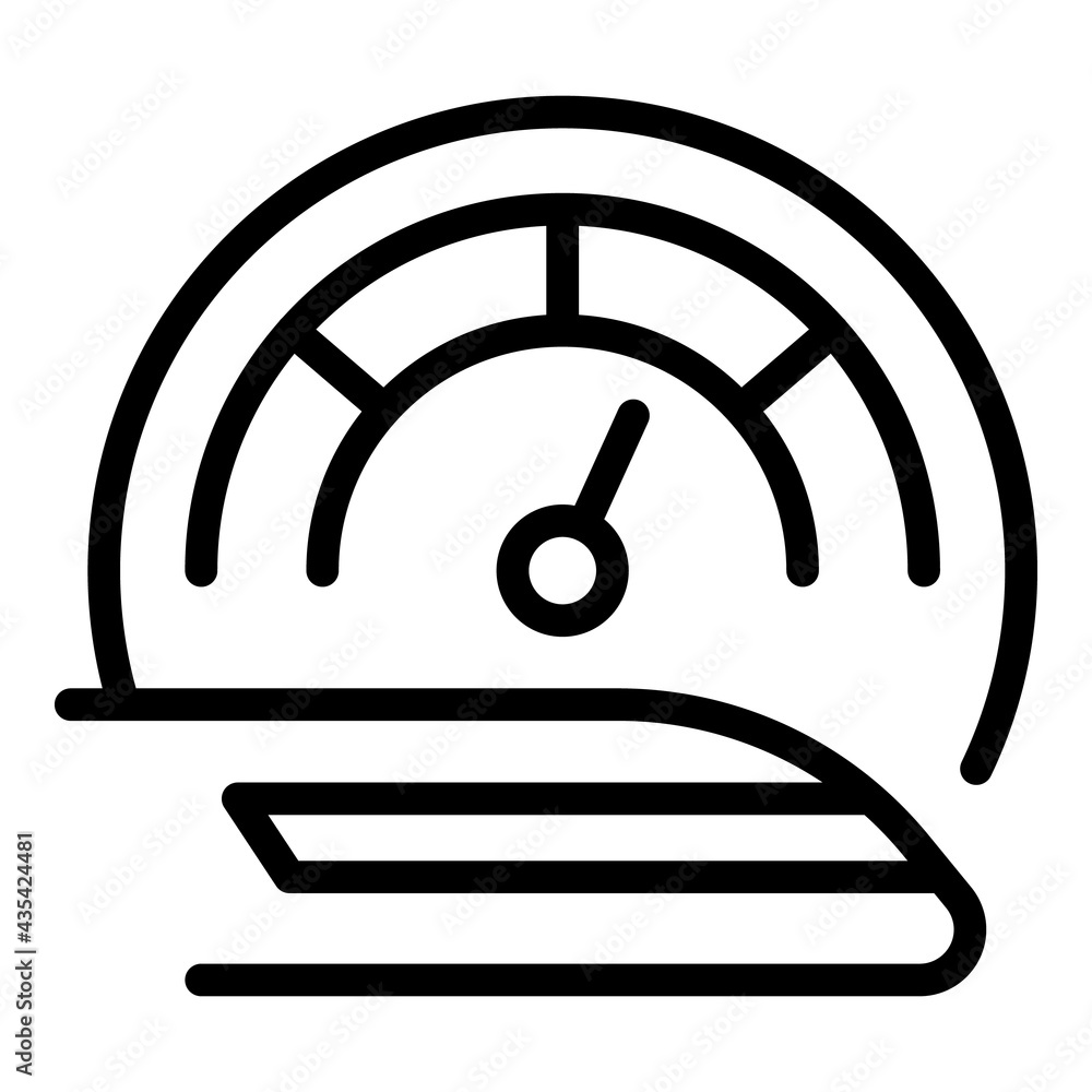Poster public fast train icon. outline public fast train vector icon for web design isolated on white backg