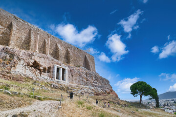 The walls of the Acropolis. Athens, Greece, 5-18-2021