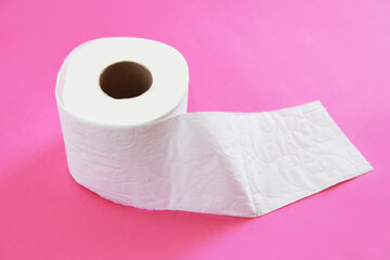 roll of soft white toilet paper