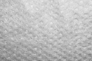 Texture of bubble wrap as background, top view