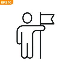 winner icon. career symbol template for graphic and web design collection logo vector illustration