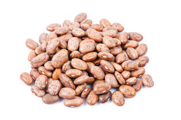 Raw Organic cranberry beans.