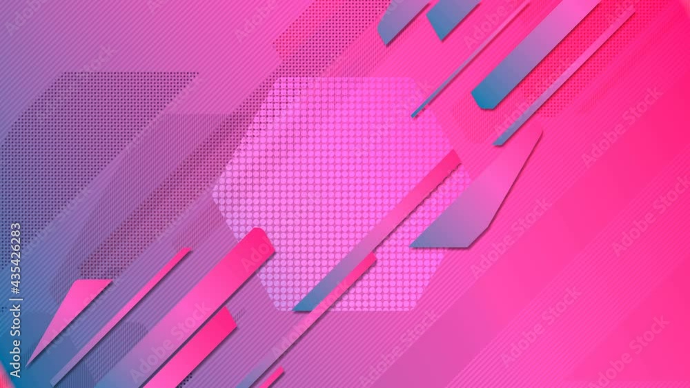 Poster reveal of geometric hexagon badge. motion graphics. 3d render loop animation
