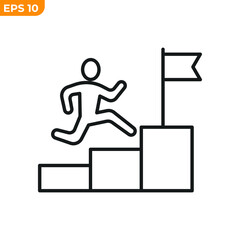 winner icon. career symbol template for graphic and web design collection logo vector illustration