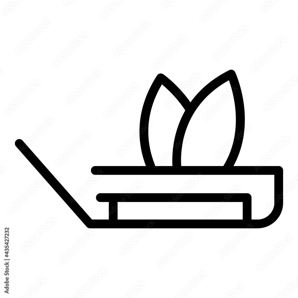 Aufkleber fixing refrigerator icon. outline fixing refrigerator vector icon for web design isolated on white b