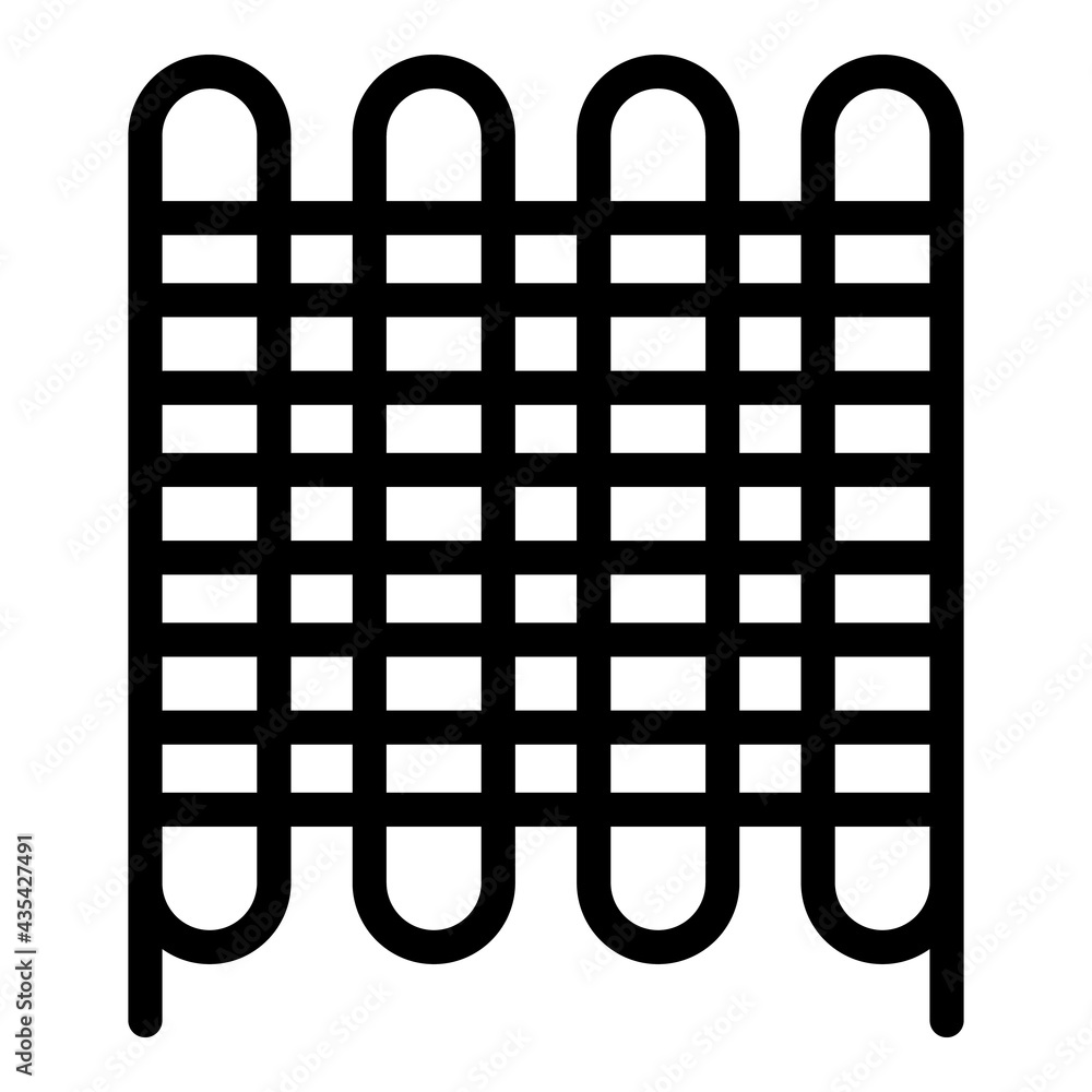 Poster cooler fridge system icon. outline cooler fridge system vector icon for web design isolated on white