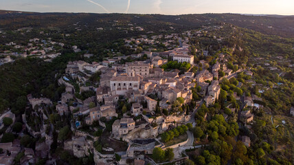 Obraz premium Gordes, France. Drone Shot