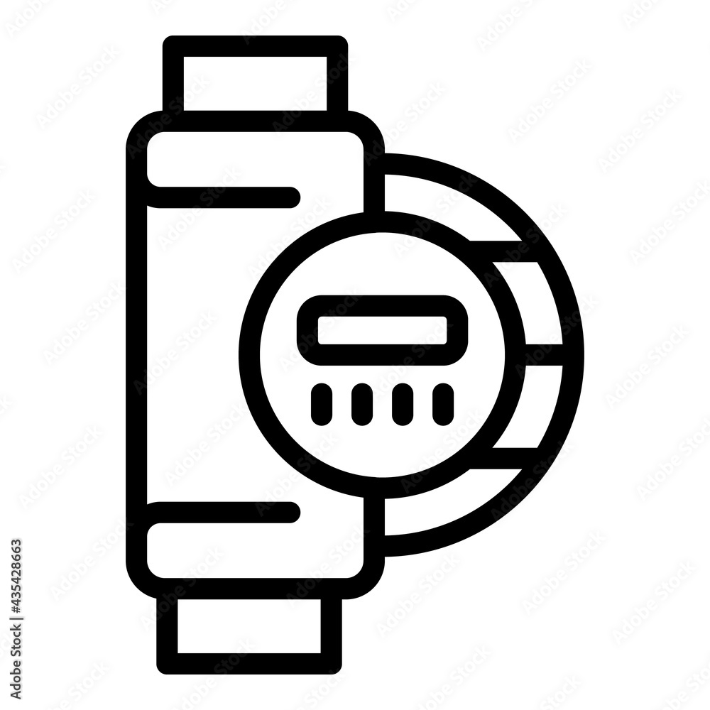 Poster battery washer machine icon. outline battery washer machine vector icon for web design isolated on w