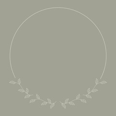 leaves frame, graphic design element
