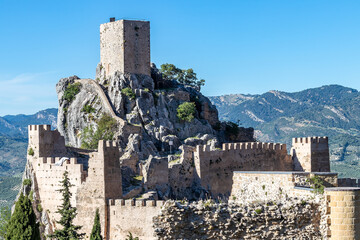 La Iruela Castle, old enclave of defensive origin located in the Spanish municipality La Iruela,...