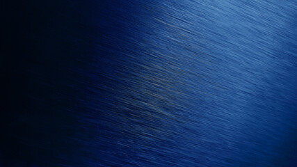 blue metal texture background. aluminum brushed in dark blue color. close up hairline blue...