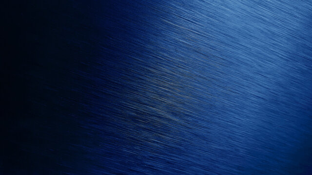blue metal texture background. aluminum brushed in dark blue color. close up hairline blue stainless texture background for industrial or loft concept.