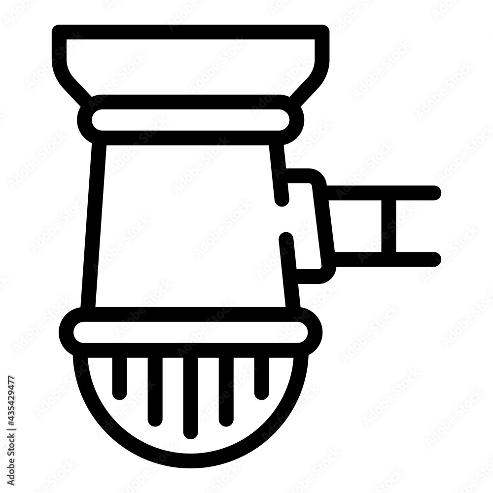 Poster water pipeline icon. outline water pipeline vector icon for web design isolated on white background