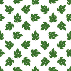 Exotic leaves seamless pattern vector for textile, wraping, wallpaper or other design