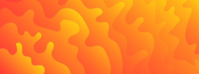 Abstract background color gradient with dynamic waves. Fiery gradient with abstract dynamic shapes. Bg texture for poster cover design.