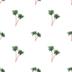 Seamless pattern with palms. Good for covers, fabrics, postcards and printing.