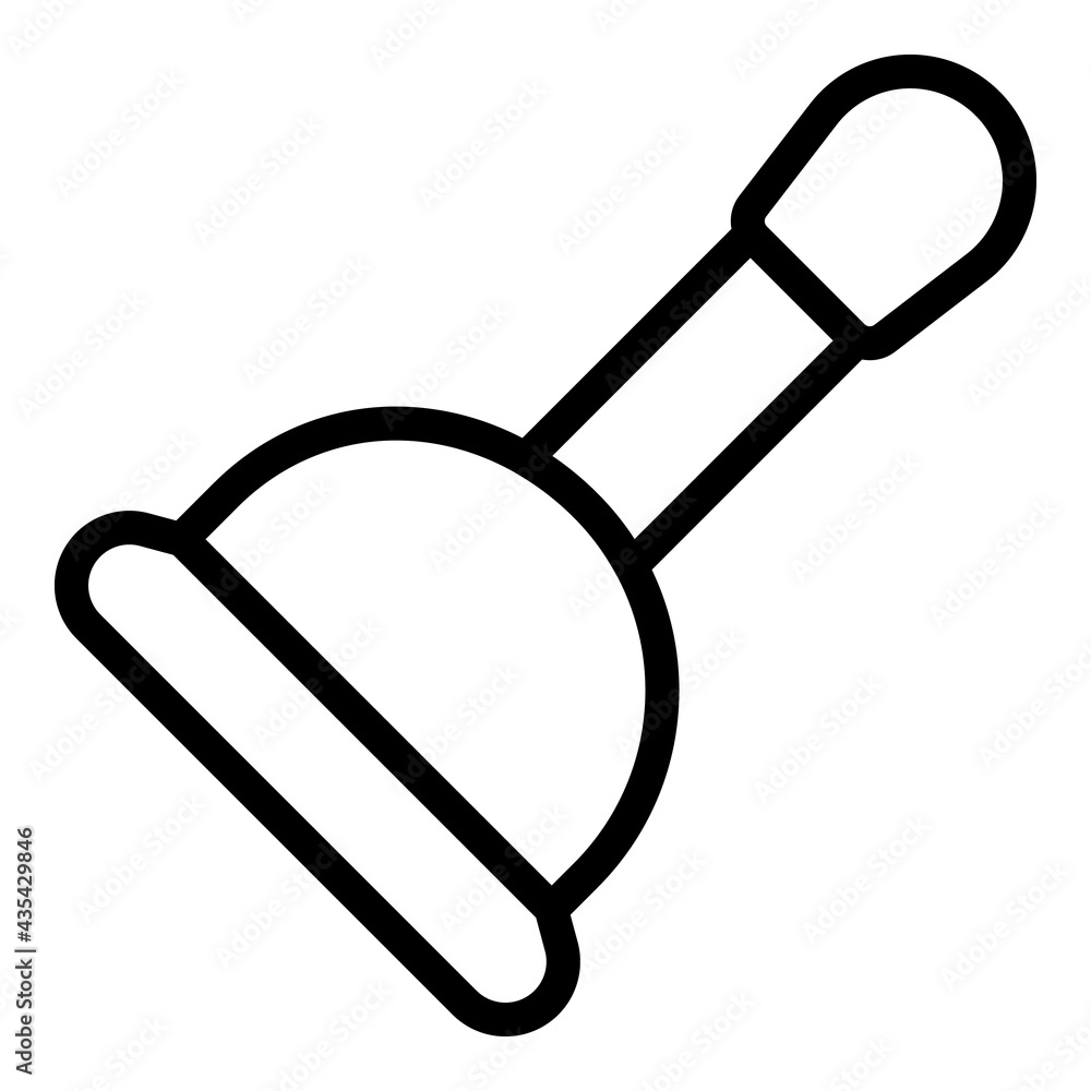 Poster rubber plunger icon. outline rubber plunger vector icon for web design isolated on white background