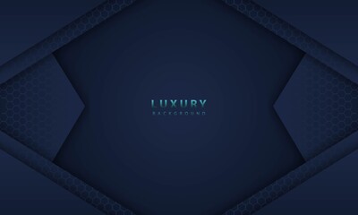 abstract dark blue frame luxury design concept innovation background