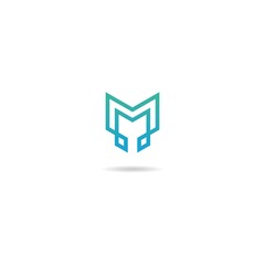 initial m logo design icon inspiration