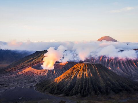 mount. bromo beautiful landscape in Indonesia