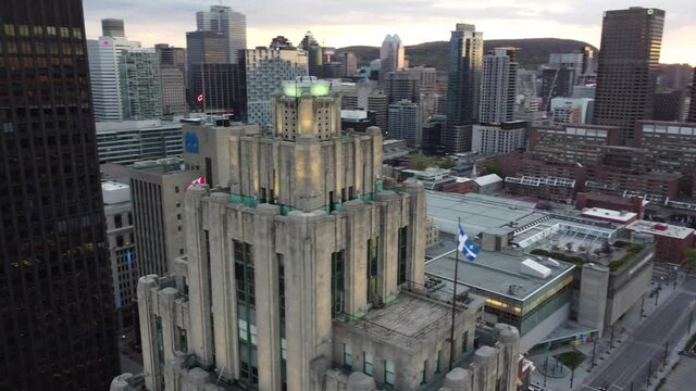 Old Montreal- Aldred Building Aerial 