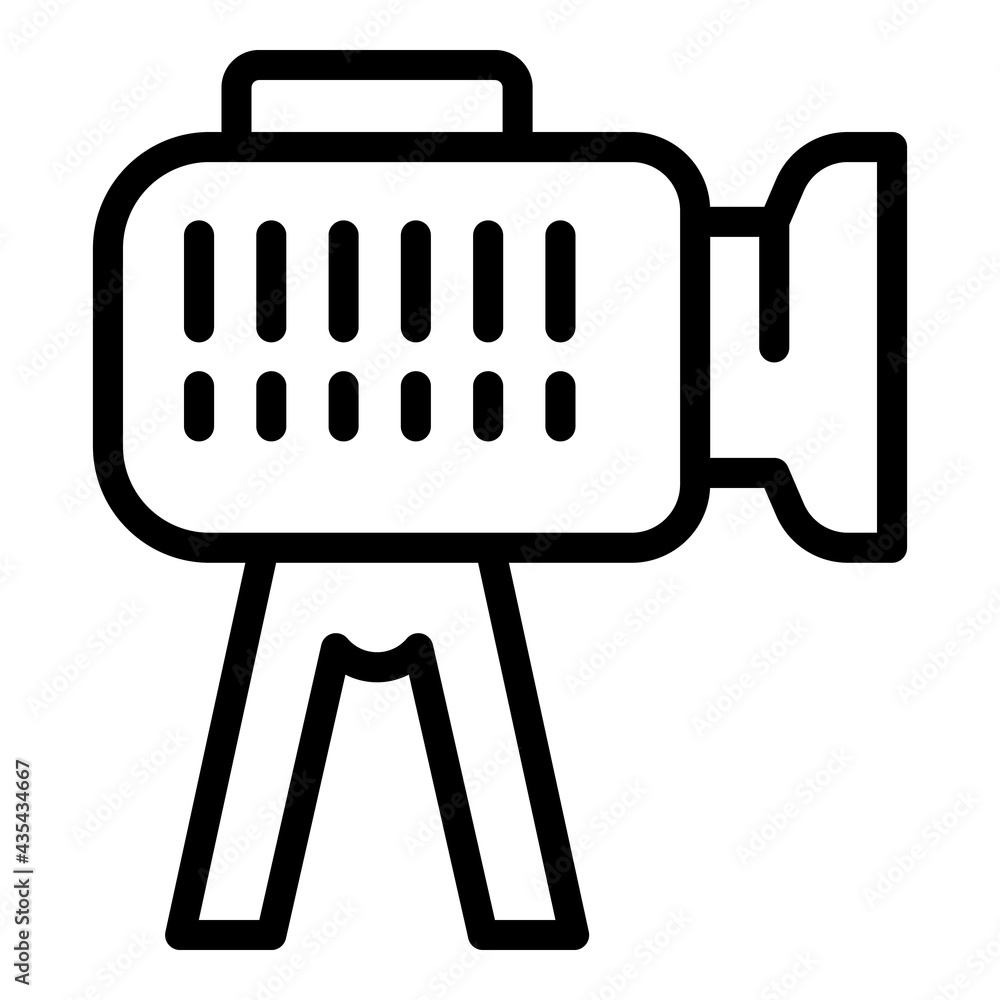 Poster traffic radar icon. outline traffic radar vector icon for web design isolated on white background