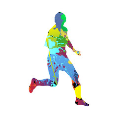 Obraz premium Soccer (Football) Player Silhouette
