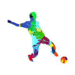 Soccer (Football) Player Silhouette