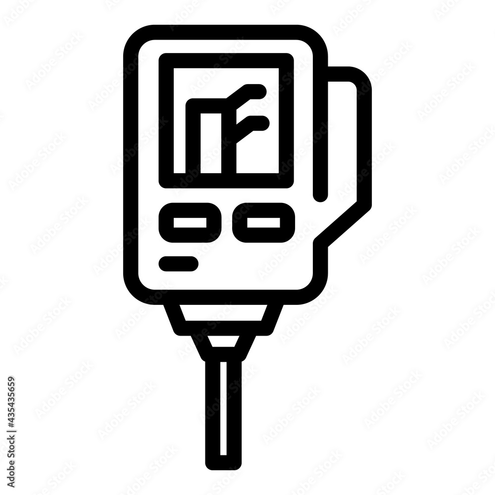 Poster ph device icon. outline ph device vector icon for web design isolated on white background