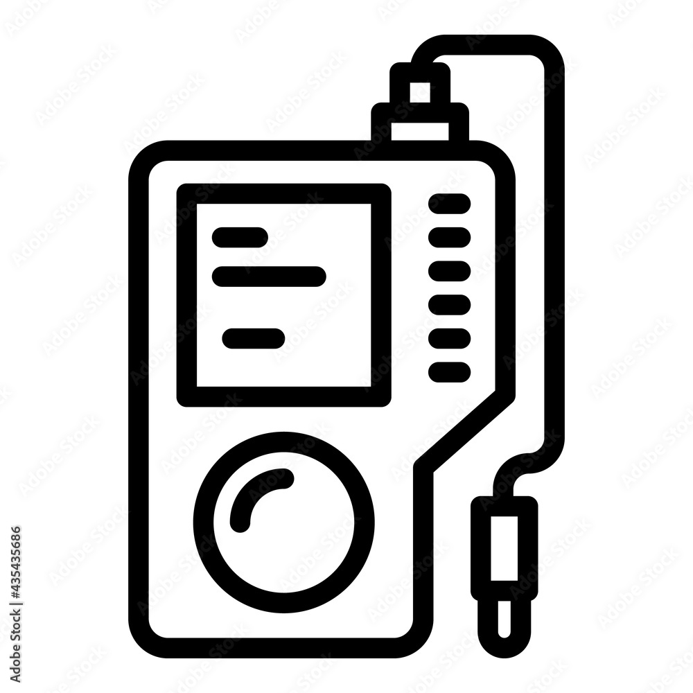 Poster ph tool icon. outline ph tool vector icon for web design isolated on white background