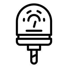 Lab ph meter icon. Outline Lab ph meter vector icon for web design isolated on white background