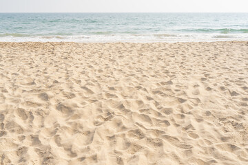 Fototapeta na wymiar Beach and sea. Sea and sand on tropical beach for background.
